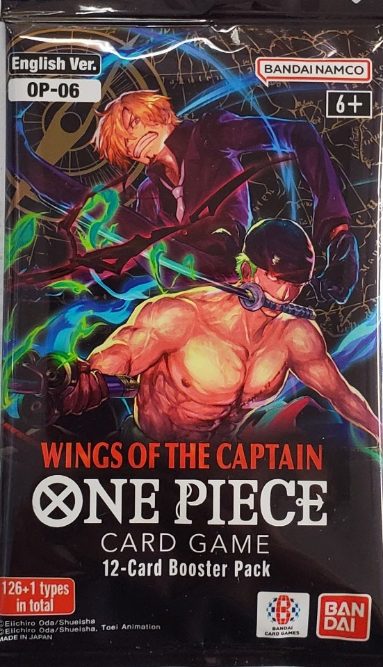 ONE PIECE OP-06 Box Wings of the Captain Card Game JAPANESE OP06 OP6 ONE PIECE OP-06 Box Wings of the Captain Card Game JAPANESE OP06 OP6