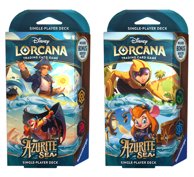 Disney Lorcana -Azurite Sea Starter Decks (Set of 2) *