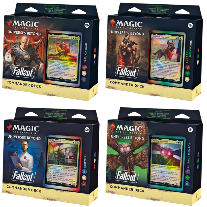 Fallout - Magic: The Gathering - Commander - Set of 4