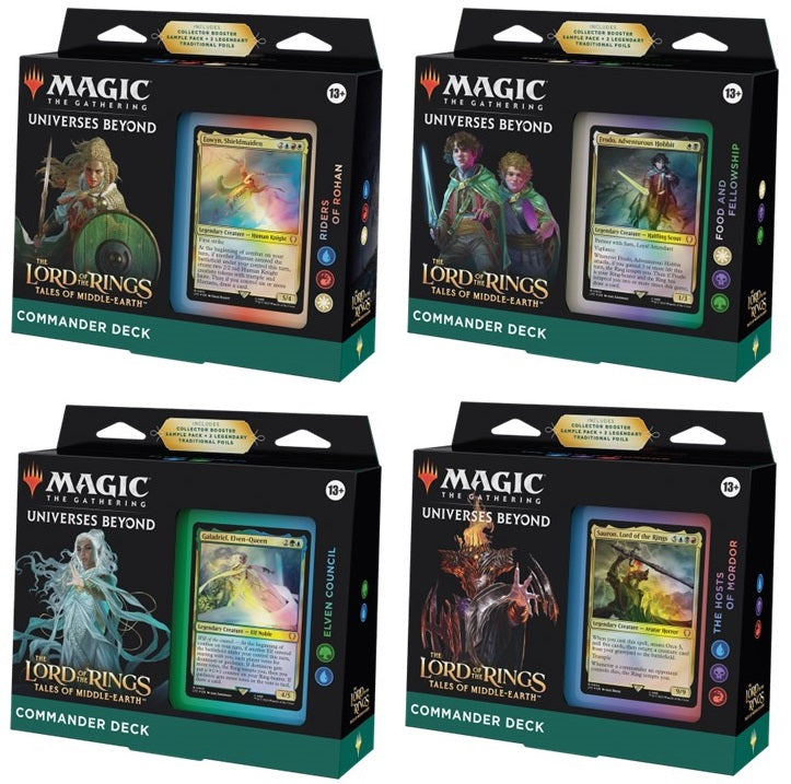 Lord of the Rings - Magic: The Gathering - Commander - Set of 4