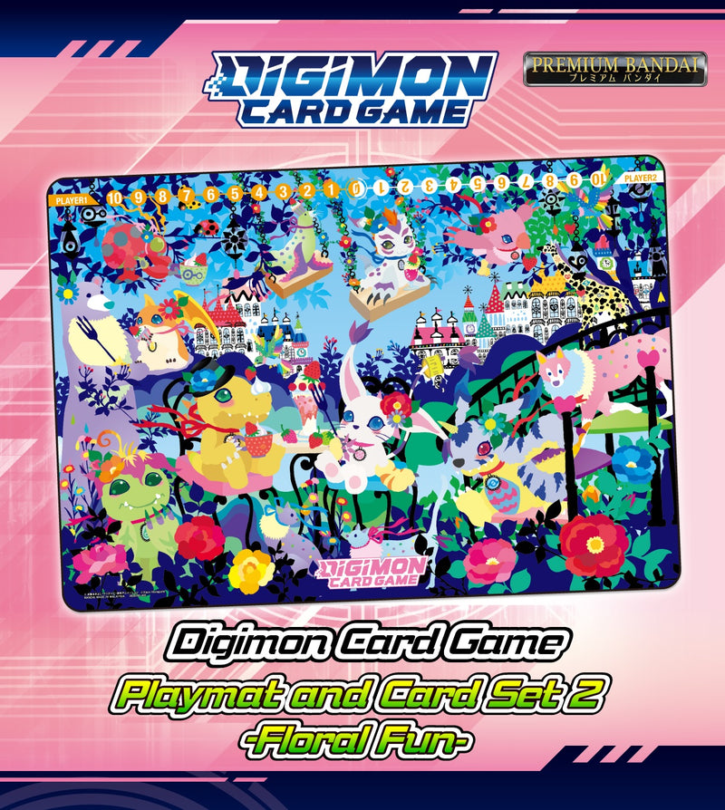 Digimon Card Game - Playmat and Card Set 2 Floral Fun [PB-09]