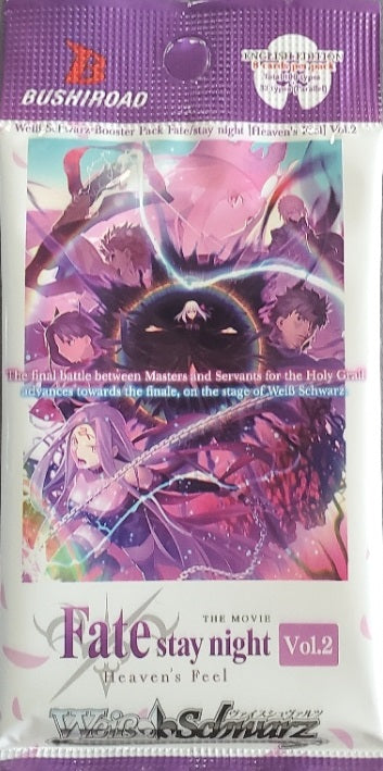 Fate/stay night (Heaven's Feel) Vol. 2 Weiss Schwarz Booster (English)