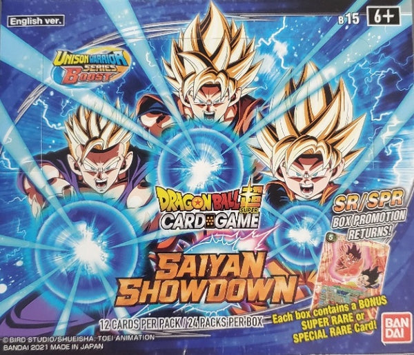 saiyan showdown booster box Saiyan Showdown B15 Booster Box